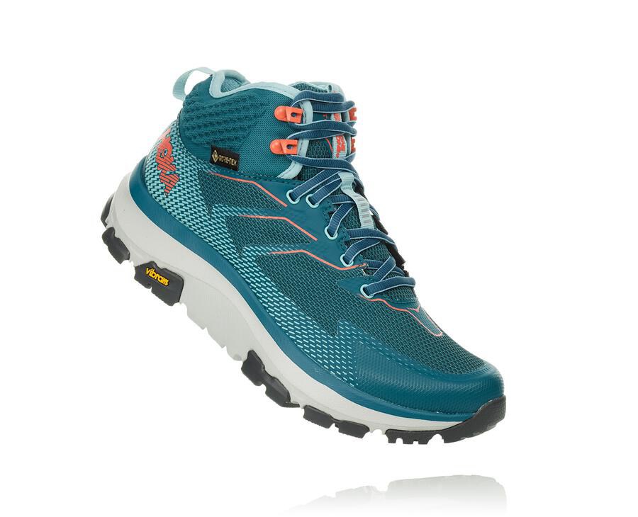 Hoka One One Hiking Boots Womens Turquoise - Toa GORE-TEX - 09673GBNQ